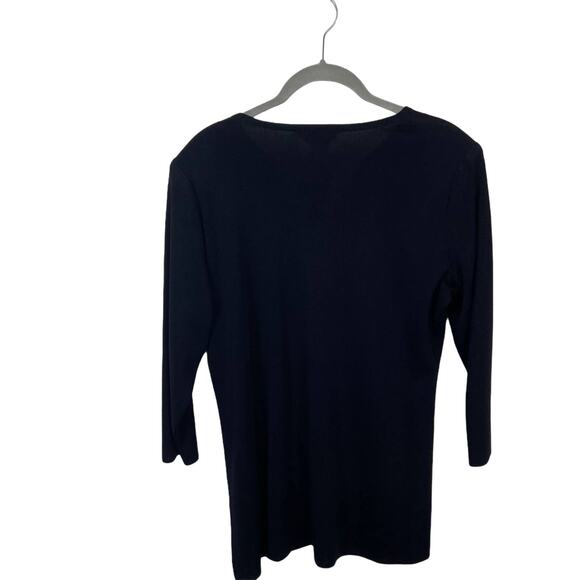 Exclusively Misook Black Easy Care Pant Set Medium - Picture 3 of 14